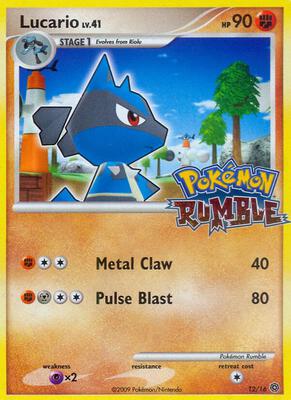 Lucario card from Rumble