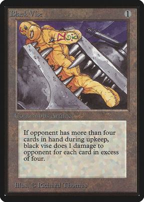Black Vise card from Beta Edition