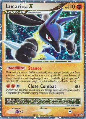 Lucario LV.X - DP12 card from Diamond and Pearl Promos