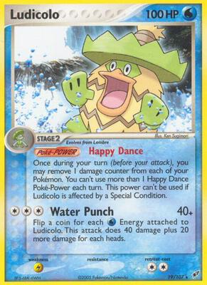 Ludicolo - 019/107 card from EX Deoxys