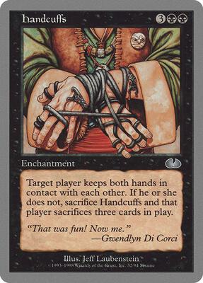 Handcuffs card from Unglued