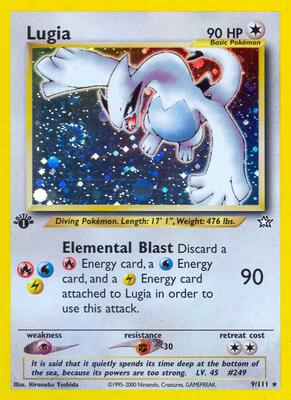 Lugia card from Neo Genesis