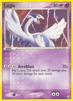 Lugia card from EX Unseen Forces