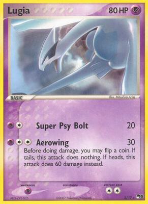 Lugia card from POP Series 5