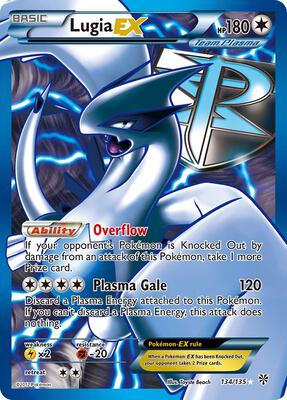 Lugia EX (Team Plasma) (134 Full Art) card from Plasma Storm