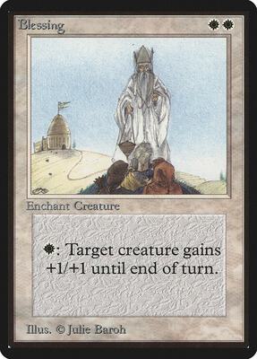 Blessing card from Beta Edition