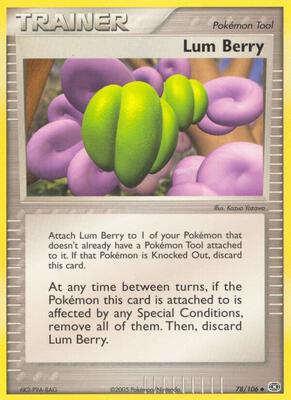 Lum Berry card from EX Emerald