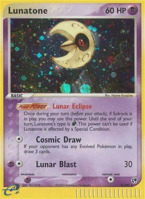 Lunatone card from EX Sandstorm