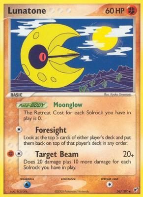 Lunatone card from EX Deoxys