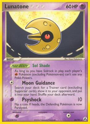 Lunatone card from EX Legend Maker