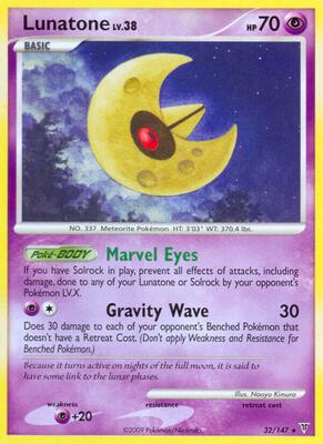 Lunatone card from Supreme Victors