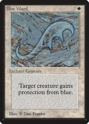 Blue Ward card from Beta Edition