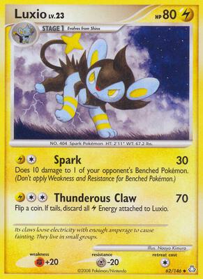 Luxio card from Legends Awakened