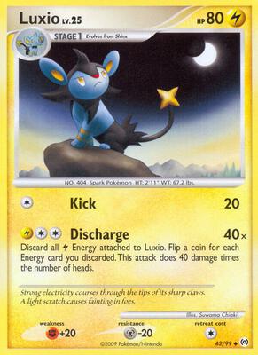 Luxio card from Arceus