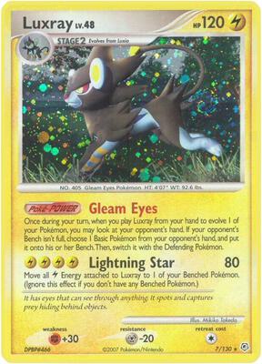Luxray card from Diamond and Pearl