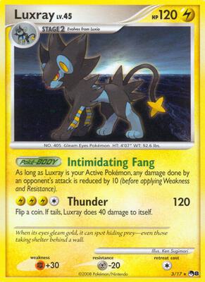 Luxray card from POP Series 8