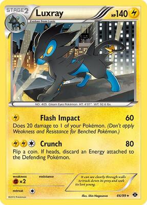 Luxray - 46/99 (Non-Holo) card from Deck Exclusives