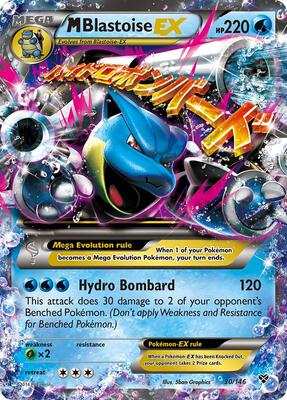 M Blastoise EX card from XY Base Set