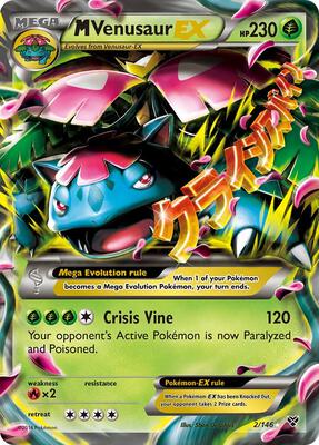 M Venusaur EX card from XY Base Set