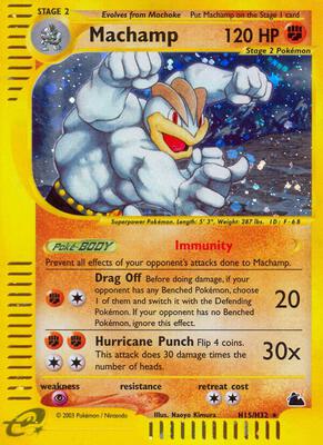 Machamp (H15) card from Skyridge