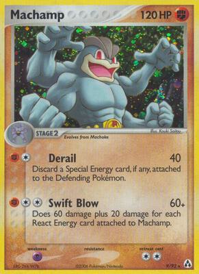 Machamp card from EX Legend Maker