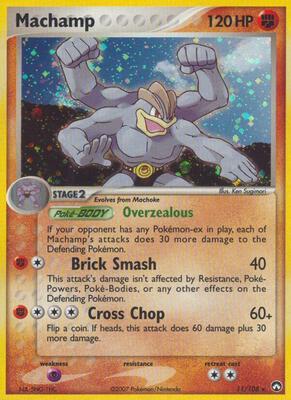 Machamp card from EX Power Keepers