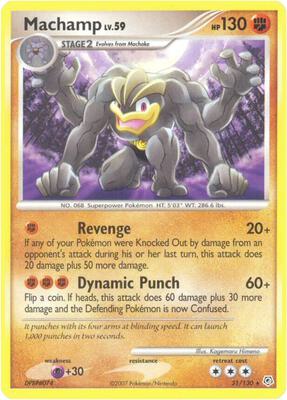 Machamp card from Diamond and Pearl