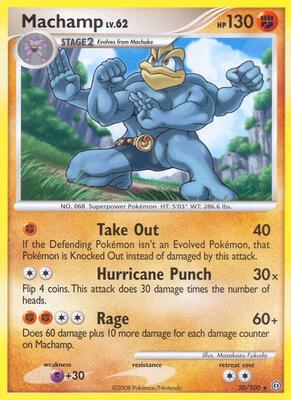 Machamp card from Stormfront