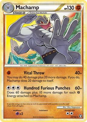 Machamp card from Triumphant