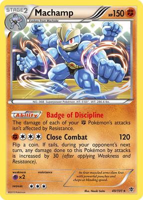 Machamp (49) card from Plasma Blast