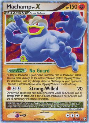 Machamp LV.X card from Stormfront