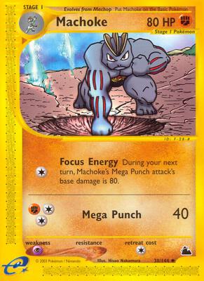 Machoke card from Skyridge