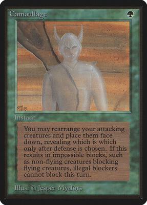 Camouflage card from Beta Edition