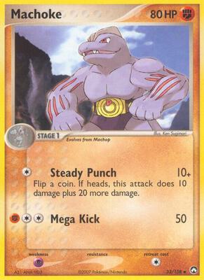 Machoke card from EX Power Keepers