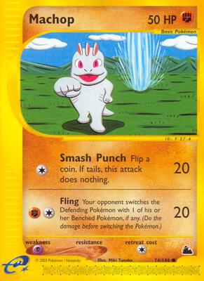 Machop card from Skyridge