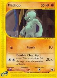 Machop card from Expedition