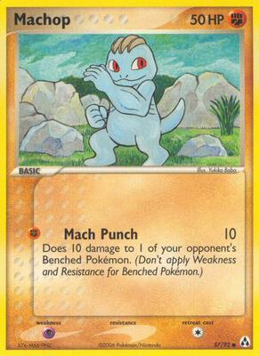 Machop card from EX Legend Maker