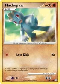 Machop card from Diamond and Pearl