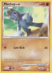 Machop card from DP Trainer Kit: Manaphy & Lucario