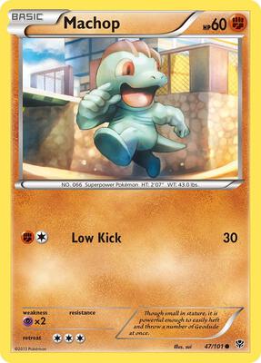 Machop card from Plasma Blast