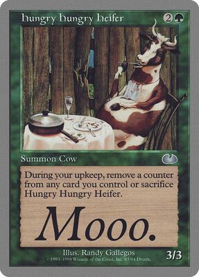 Hungry Hungry Heifer card from Unglued