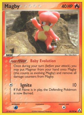 Magby card from EX Legend Maker