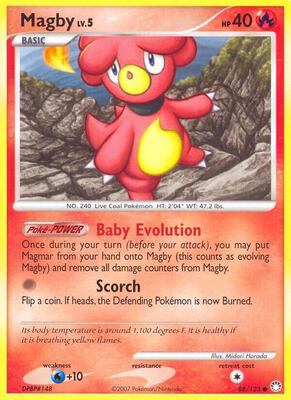Magby card from Mysterious Treasures
