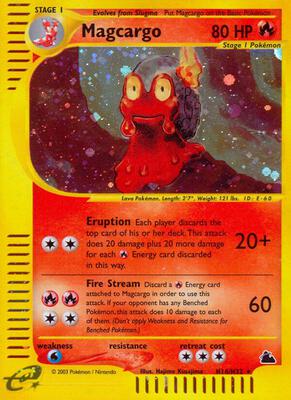 Magcargo (H16) card from Skyridge