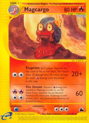 Magcargo (17) card from Skyridge
