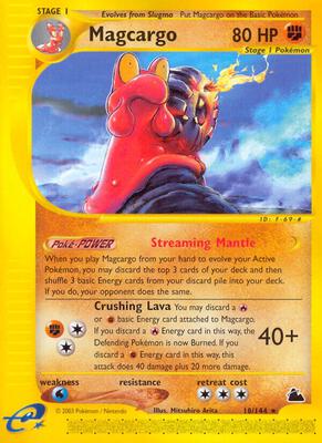 Magcargo (18) card from Skyridge
