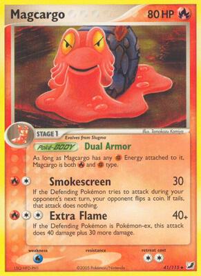 Magcargo card from EX Unseen Forces