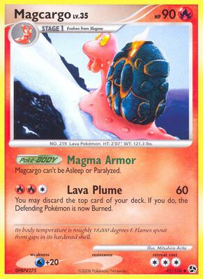 Magcargo card from Great Encounters