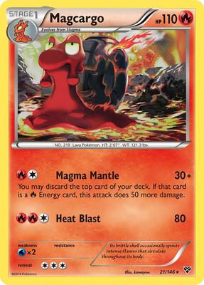 Magcargo card from XY Base Set