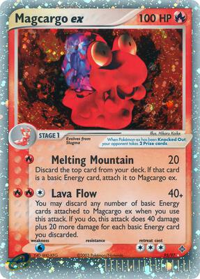 Magcargo ex card from EX Dragon